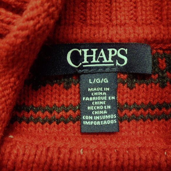 CHAPS Mock Turtleneck Knit Sweater - Picture 6 of 10